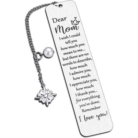 Mother s Day Gifts for Mom from Daughter Son Mum Bookmarks for Women New Mommy Gift from Teen Kid I Love You Inspirational Thank You Retirement Christmas Stocking Stuffer Birthday Valentines Gift Idea