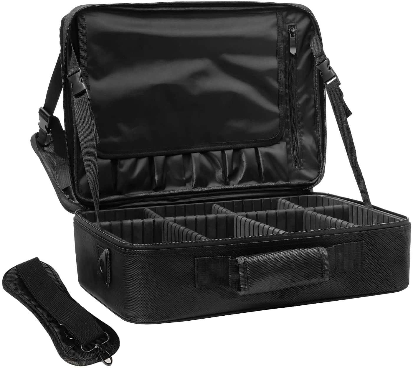 VASKER Extra Large Makeup Bag for Women Checkered Travel Case Cosmetic