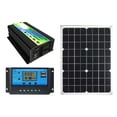 thumbnail image 4 of Kit de sistema de energía solar de 300 W, 12 V, inversor, doble USB, indicador LED, 30 A, 12 V, 24 V, controlador, panel solar de 18 W y 18 V., 4 of 14