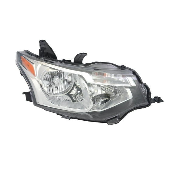 KAI New CAPA Certified Standard Replacement Passenger Side Headlight Assembly, Fits 2014-2015 Mitsubishi Outlander