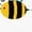 White with Speckles, variant on Inktastic Cute Flying Bumble Bee Girls Toddler Dress
