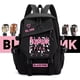 thumbnail image 2 of Negro blackpink Merchandise Mismo Estilo Ventilador De Tinta Apoyo Estudiante Mochila Mujer Jin Zhini lisa, 2 of 4