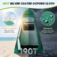 thumbnail image 3 of RELOIVE Shower Tent,Pop Up Changing Tent,Portable Camping Privacy Tent,Toilet Tent with Carry Bag for Beach, Camping, Hiking, Black, 3 of 10