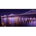 thumbnail image 2 of Linhares, Greg 18x11 White Modern Wood Framed Museum Art Print Titled - The Bay Lights, 2 of 4