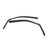 EGR 561575 SlimLine In-Channel WindowVisors Set of 2; Matte Black Finish; Front;