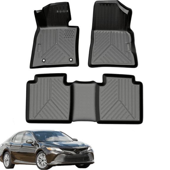 Custom Fit Floor Mats for 2018-2024 Camry FWD Only(Not for Hybird & AWD), 3 Pack Floor Liners Compatible with 2018-2024 Camry FWD