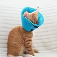 thumbnail image 3 of IDOMIK Soft Cat Cone Adjustable Dog Cone Recovery Collar Waterproof E Collar after Surgery, Blue, S, 3 of 7