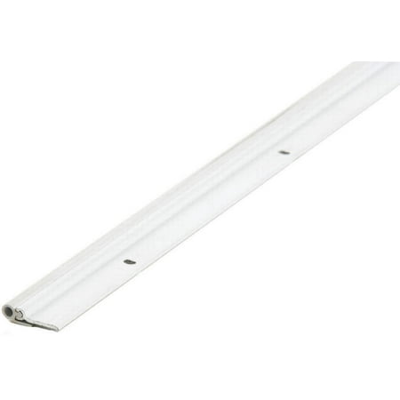 M-D Ultra 69927 Door Jamb Weatherstrip, 7/8 in W X 1/4 in T, Aluminum/Vinyl, White