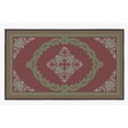 thumbnail image 2 of Deerlux QI003643.M 5 x 7 ft. Transitional Living Room Area Rug with Nonslip Backing, Red - Medallion Pattern - Medium - Rectangle, 2 of 4
