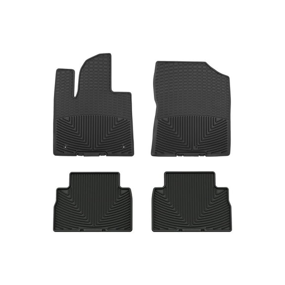WeatherTech All-Weather Floor Mats compatible with 2021-2023 Hyundai Santa Fe - 1st & 2nd Row, Black