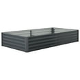thumbnail image 1 of Raised Garden Bed with Cover,Outdoor Galvanized Metal Planter Box Kit w/Zippered Screen Doors, Open Base Design,Planter Box for Vegetables, 1 of 10