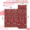 thumbnail image 5 of Red Christmas Tree and Snowflake Pattern Toddler Nap Mats for Kids Preschool,50"x20" Sleeping Mat Bag or Kids,Toddler Sleeping Bag,Toddler Nap Mat or Daycare, 5 of 6