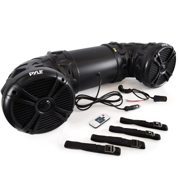 Pyle 6.5" 800W Marine Bluetooth Color LED Light Speakers