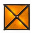 thumbnail image 4 of Meyda Tiffany 157088 Tall Pines 2 Light 15" Wide Flush Mount Square Ceiling Fixture -, 4 of 7