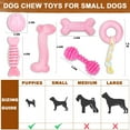 thumbnail image 7 of 6 Pack Dog Toys for Small Dog Pink Soft Rubber Puppy Toys for Teething Funny Slippers Ball Donut Interactive Set for Small Dog Teething Toy Pet Puppy Toys, 7 of 7