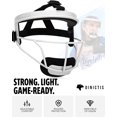thumbnail image 4 of Mascarilla facial de softball Dinictis, ligera, blanca, talla infantil, 4 of 7