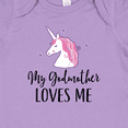 thumbnail image 4 of Inktastic My Godmother Loves Me Unicorn Girls Baby Bodysuit, 4 of 5