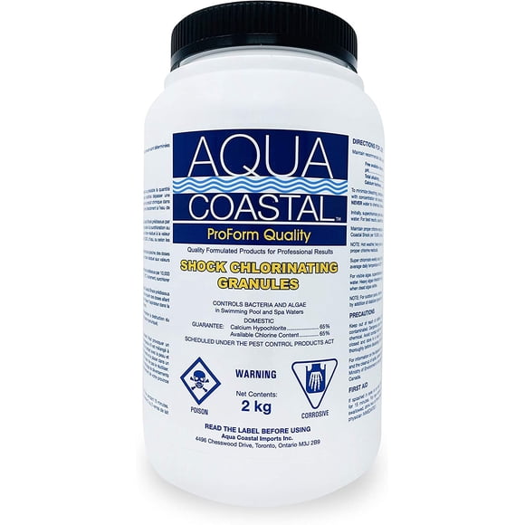 Premium Pool Shock Chlorinating Granules (65% Available Chlorine) (2kg / 4.4lbs)