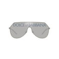 thumbnail image 4 of Dolce & Gabbana DG 2221 Metal Unisex Aviator Sunglasses Gunmetal 38mm Adult, 4 of 5