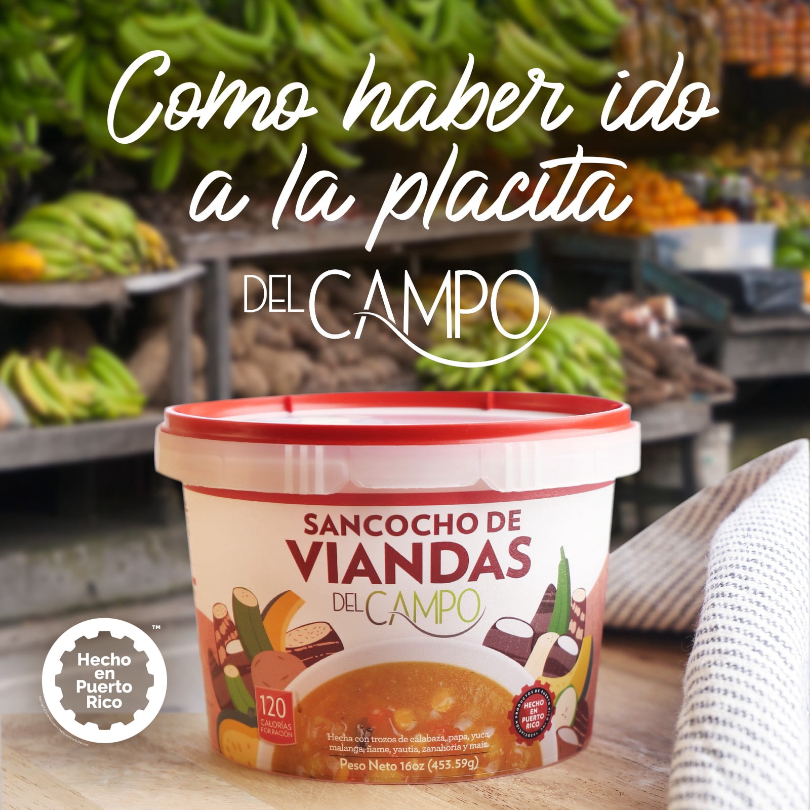 Del Campo Sancocho De Viandas, Low Fat, Cholesterol Free, 16oz Plastic Tub (Frozen)