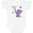 thumbnail image 3 of Inktastic Yara Happy Mothers Day Purple Elephant and Bee Gorgeous Girls Baby Bodysuit, 3 of 5