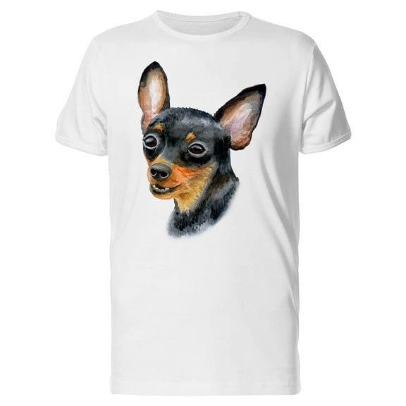 Watercolor Prague Ratter Dog Tee Men's -Image by Shutterstock