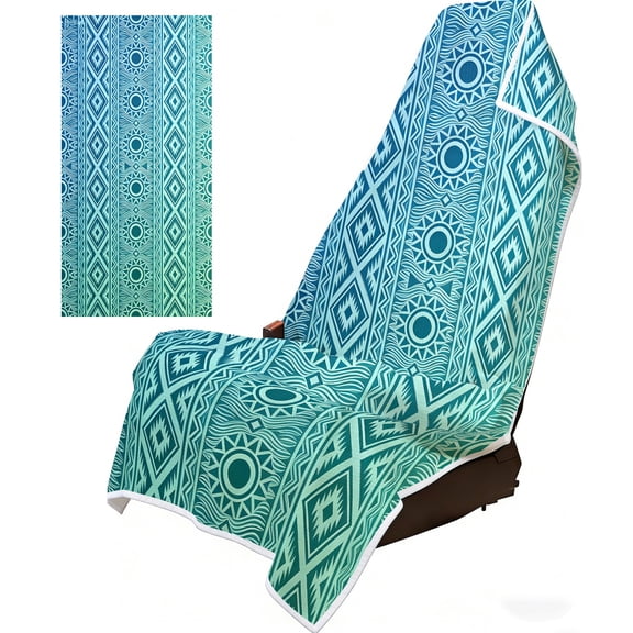 Quick Dry Microfiber Car Seat Cover Towel, Full Size Sand & Water Resistant Seat Protector, Multi-Use Athletic Towel for Beach, Gym, Post Swimming Driving