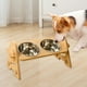 thumbnail image 1 of elevados para perros, platos para mascotas para gatos y perros pequeños, elevados para perros de altura ajustable, dispensador de Fernando comedero elevado para gatos, 1 of 8