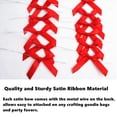 thumbnail image 4 of 100 lazos de satén rojo para corbatas, 7,5 x 7 cm, de GUIFIER, 4 of 6