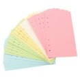 thumbnail image 4 of KAKOWELY 50 Pages A6 Colorful 6-Hole Ruled Loose Leaf Paper Loose Leaf Planner Note Book Filler Paper,6.77X"X3.74"X0.39", 4 of 4