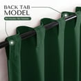 thumbnail image 5 of HEIRLOOM COMFORT Forest Green Solid Panel Curtains, 63 Inches Long, Set of 2, 100% Cotton, Light Filtering for Privacy, Nature-Inspired Farmhouse Look, Great for Bedroom, Living Room, 54" W x 63" L, 5 of 7