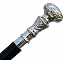 Brass Walking Cane Wooden Walking Stick for Men and Women, Fancy Walking Canes, Victorian Design Costume Cane, Halloween Canes Unique Gift