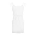 thumbnail image 4 of Women Casual Solid Dress V Neck Sleeveless Loose Strap Pocket Mini Dress Casual Short Dress for Women Dress with Shorts Long Dress Lon Dress for Women Short Sleeve Maxi Dress Long Sleeve Maxi Dresses, 4 of 4