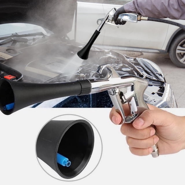 Pistolet à Air Haute Puissance pour Nettoyage Outil de Dépoussiérage Automobile Ergonomique Connexion Rapide Tuyau d'Aspirateur Séchage Souffleur Multi-Surfaces