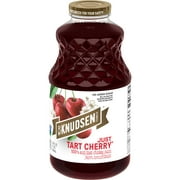 R.W. Knudsen Family Just Tart Cherry Juice, 100% Juice, 32 oz, Glass Bottle