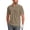 Kahki, variant on Puli Men's Short Sleeve Stand Collar Golf Polo 3-Snap 4-Way Stretch Moisture-Wicking Quick Dry