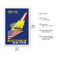 thumbnail image 2 of Mediterranean New York - Fabre Line Marseilles - Vintage Ocean Liner Travel Poster by J. Tonelli c.1950 - Master Art Print (Unframed) 12in x 18in, 2 of 4