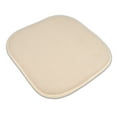 thumbnail image 3 of Honeycomb Memory Foam Chair Cushion Pad 16" x 16" Non-Slip Back 2 Pack Linen, 3 of 8