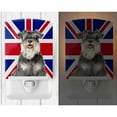 thumbnail image 2 of Caroline's Treasures KJ1164CNL Schnauzer with English Union Jack British Flag Ceramic Night Light, 6x4x3", multicolor, 2 of 2