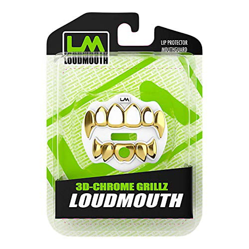 Loudmouth Football Mouth Guard3D Chrome Grillz Adult & Youth Mouth Guard| 