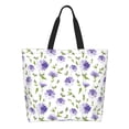 thumbnail image 1 of Easygdp Purple Chicory Bolsas Tote para Mujer, Bolsos de Hombro para Viaje, Bolsos de Mano de Gran Capacidad para Compras y Trabajo, 1 of 8