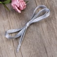 thumbnail image 4 of 1.1m Flat Glitter ShoeLaces Colored Flat Shoestring Bootlaces for Shoes Sneakers (Silver), 4 of 5