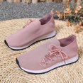 thumbnail image 5 of Pandaie Slip on Sneakers Women Walking Shoes Side Lace up Tennis Lightweight Breathable Mesh Nurse Orthopedic Workout Gym Sport Shoes (Red,8.5), 5 of 7