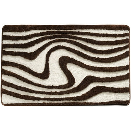 Pr Item Wood Grain Brown / Natural Rug 34 X 21