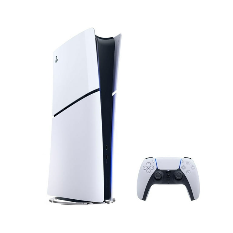 2023 New PlayStation 5 Slim Upgraded 3TB Digital Edition Console,  Controller and Mytrix Controller Charger - White, Slim PS5 3TB PCIe SSD  Gaming 