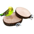 thumbnail image 4 of Agiferg Natural Wood Stand Toy for Small Medium Pet Bird Parrot Parakeet Squirrel Cage, 4 of 7