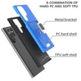 thumbnail image 2 of CoverON For Samsung Galaxy S22 Ultra Case, KickStand Ring Credit Card slot Rugged Phone Cover Magnetic holder, Blue, 2 of 10