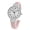 Pink/Silver, variant on July Fourth Independence Day American United State Flag Bangle Watch with Round Watch Face