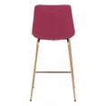 thumbnail image 4 of Tony Counter Chair Red & Gold, 4 of 4