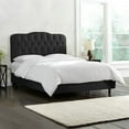 thumbnail image 2 of Skyline Furniture 742QSHNBLC Queen Tufted Headboard, Shantung Black, 2 of 3